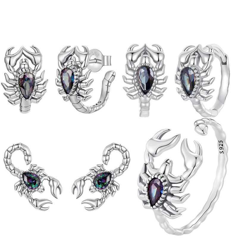 Scorpion’s Embrace Crystal Earrings