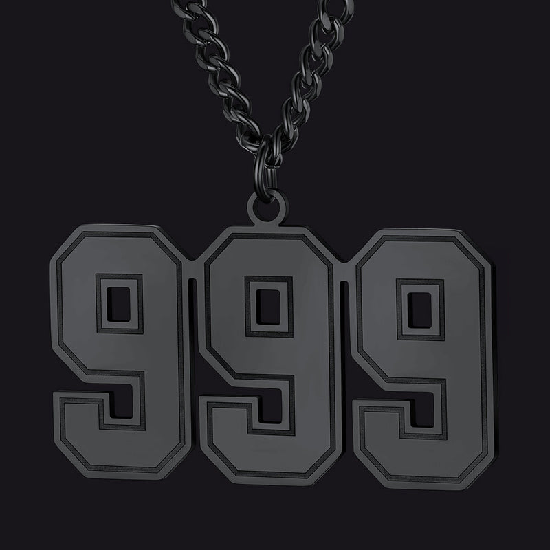 Personalized Sports Jersey Number Chain Necklace for Sport Fans