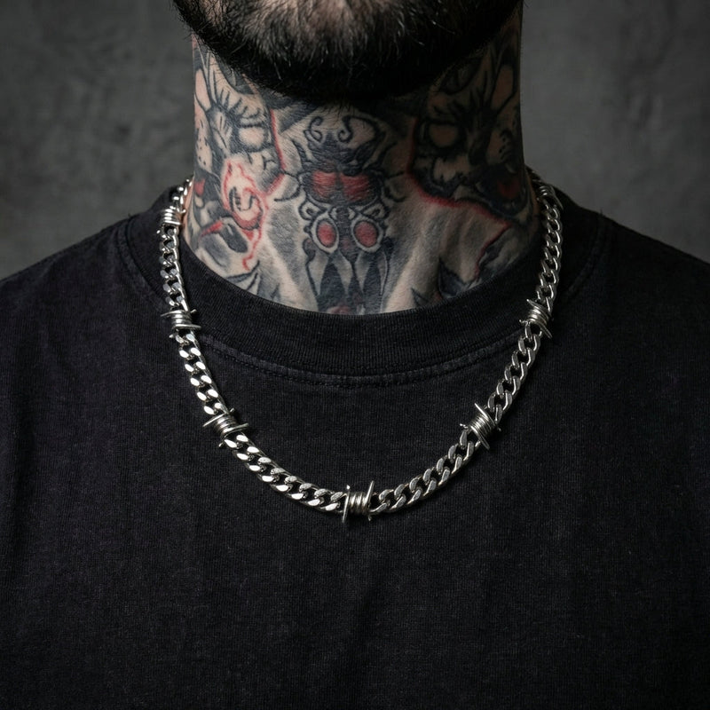 9mm Barb Wire Cuban Chain