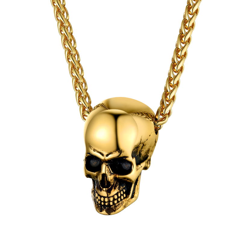 Gothic Skull Necklace Pendant for
