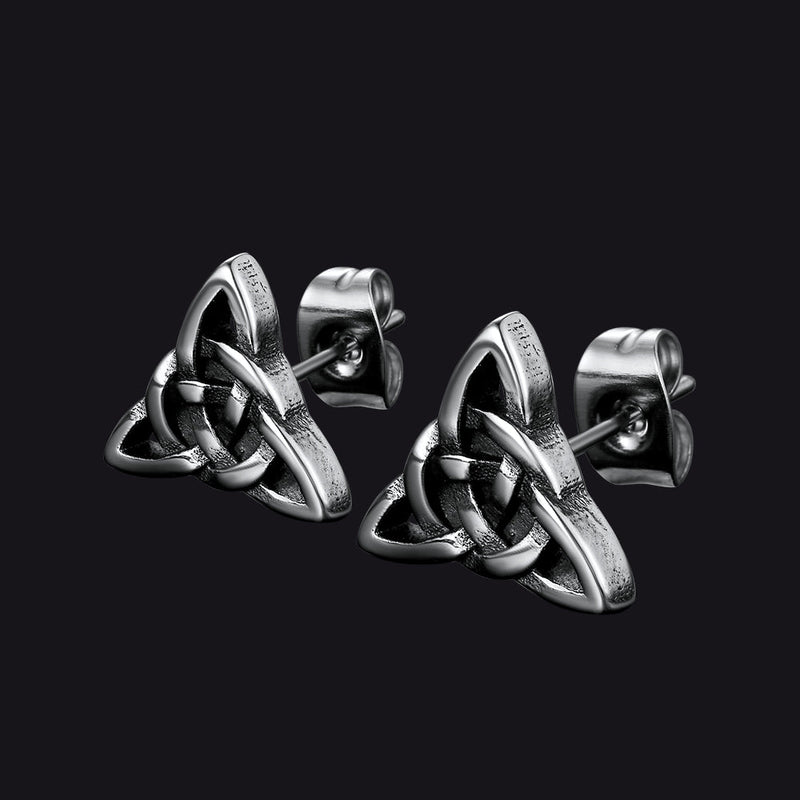 Celtic Knot Stud Earrings for