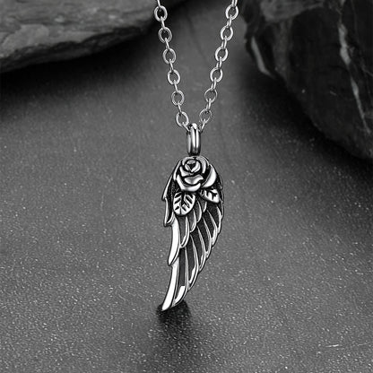 Angel Wings Urn Necklace for Ashes Cremation Jewelry