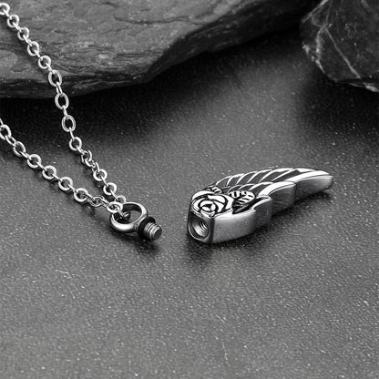 Angel Wings Urn Necklace for Ashes Cremation Jewelry