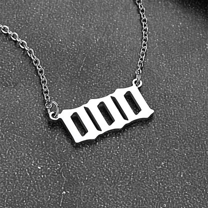 Personalized Angel Number Necklace for