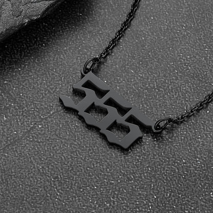 Personalized Angel Number Necklace for