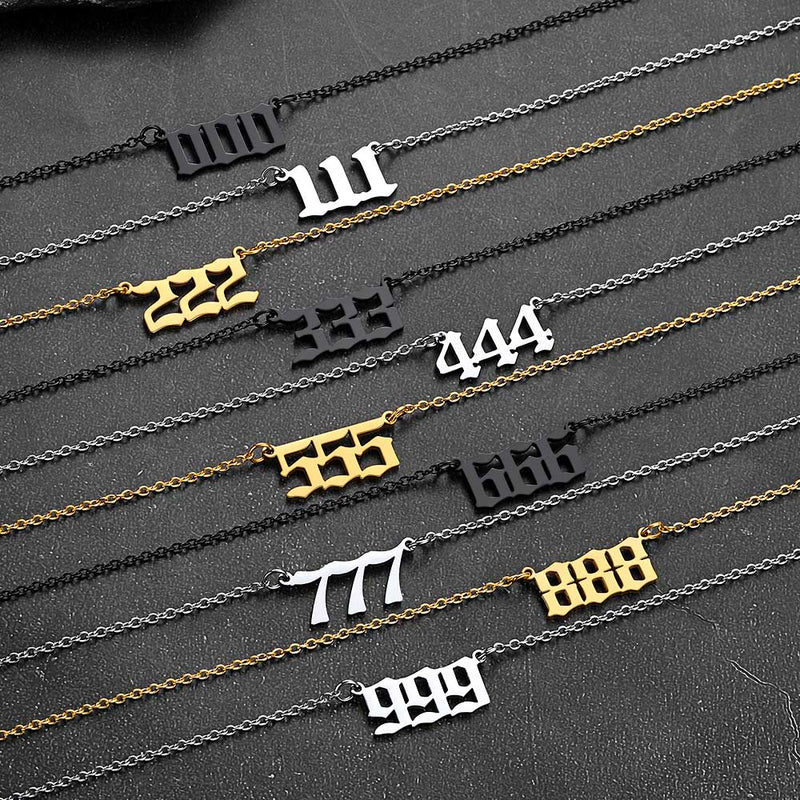Personalized Angel Number Necklace for
