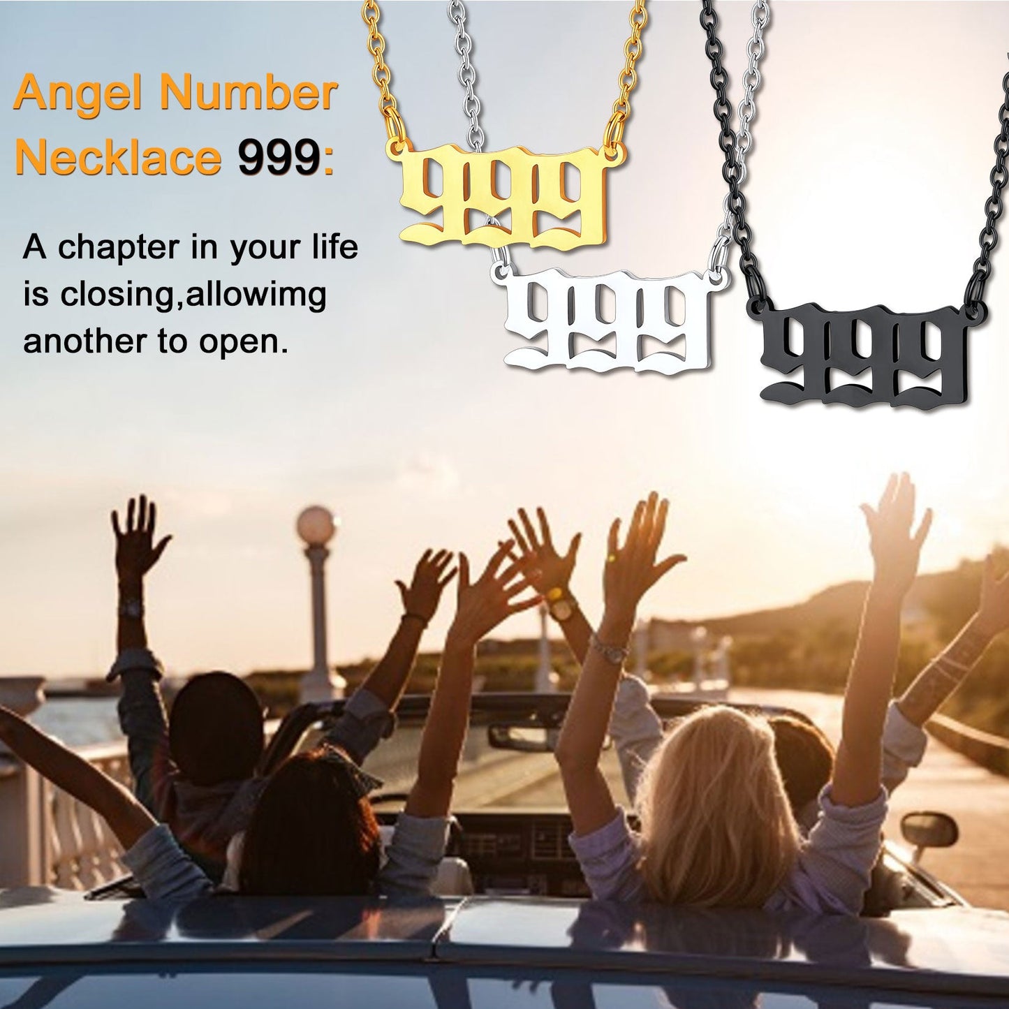 Personalized Angel Number Necklace for