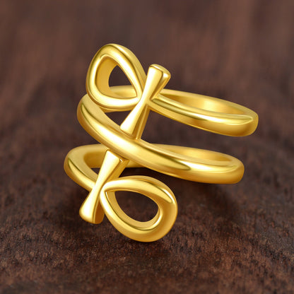 Egyptian Ankh Cross Rings Amulet Jewelry for