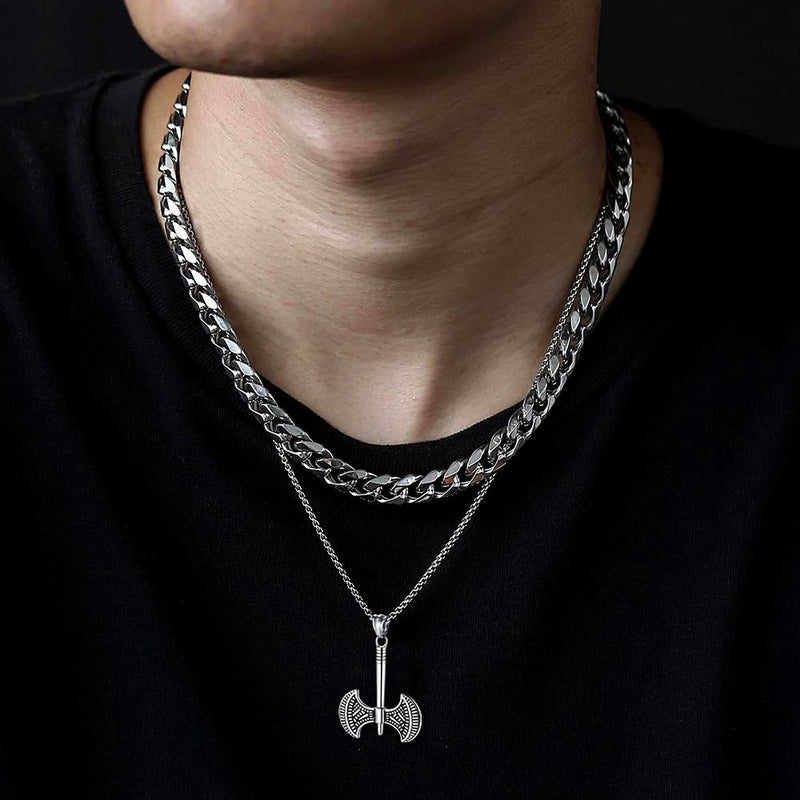Flash Viking Axe Necklace Amulet Pendant Gift for