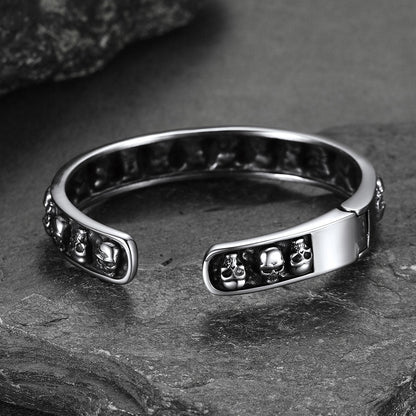 Skull Cuff Bracelet Gothic Punk Bangles for