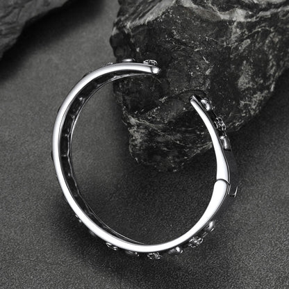 Skull Cuff Bracelet Gothic Punk Bangles for