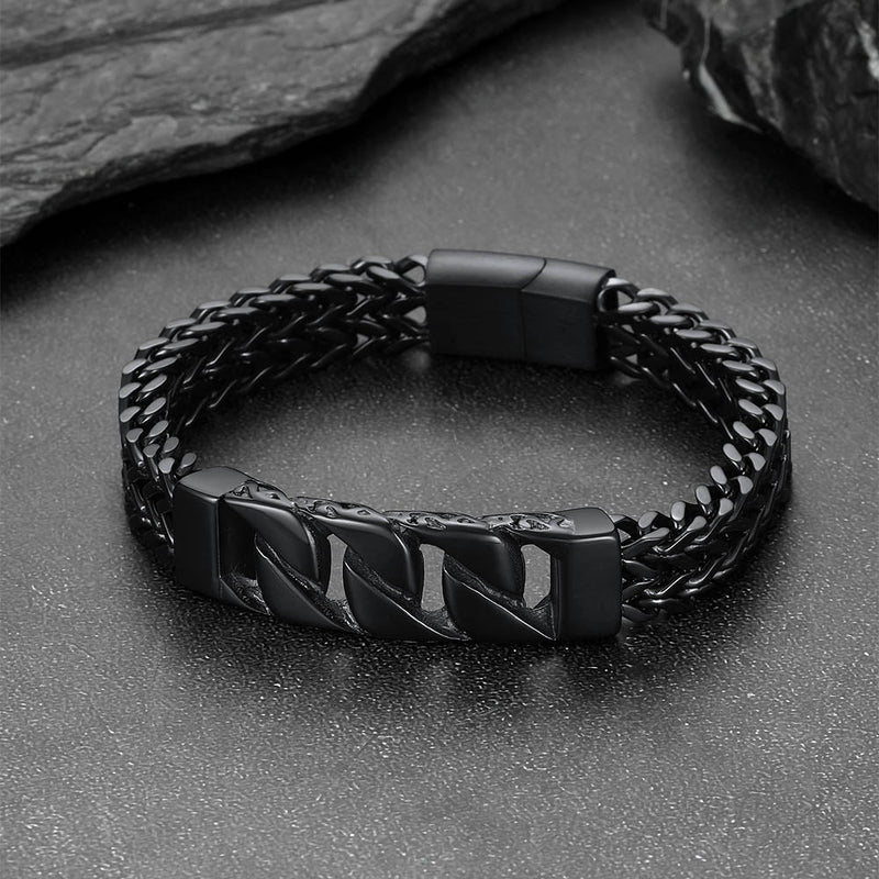 Heavy Celtic Knot Cuban Link Bracelet for in Stainless Steel