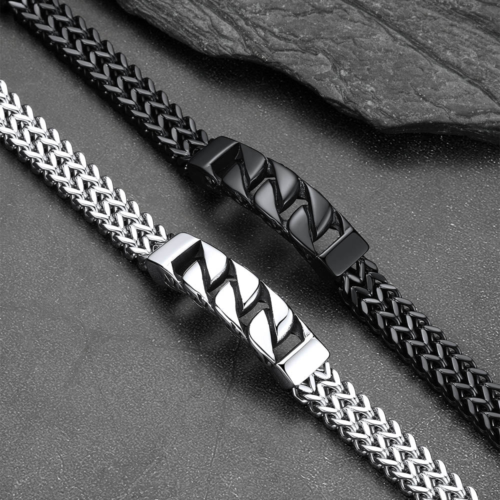 Heavy Celtic Knot Cuban Link Bracelet for in Stainless Steel