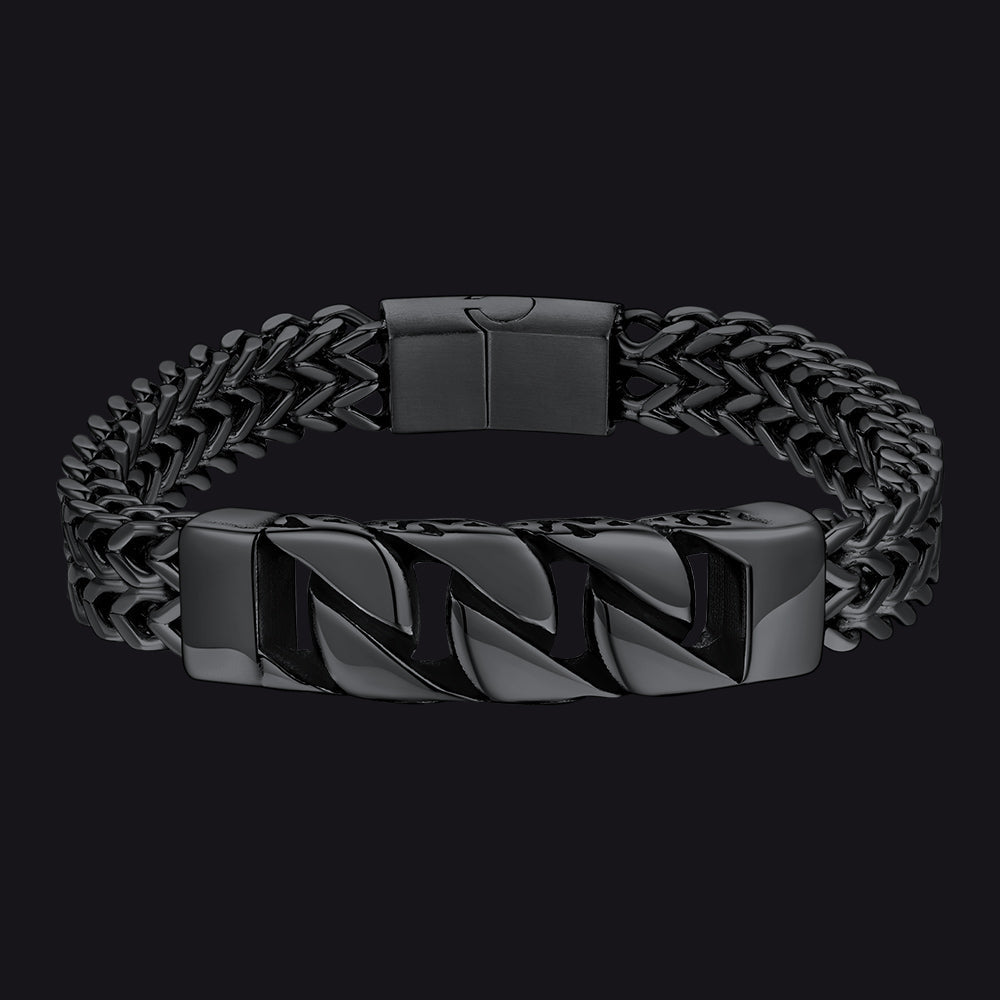 Heavy Celtic Knot Cuban Link Bracelet for in Stainless Steel