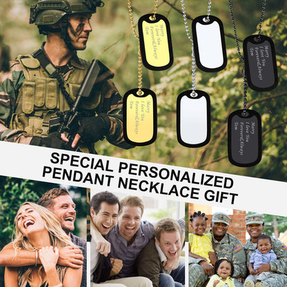 Custom Military Army Double-side Dog Tag Necklace for