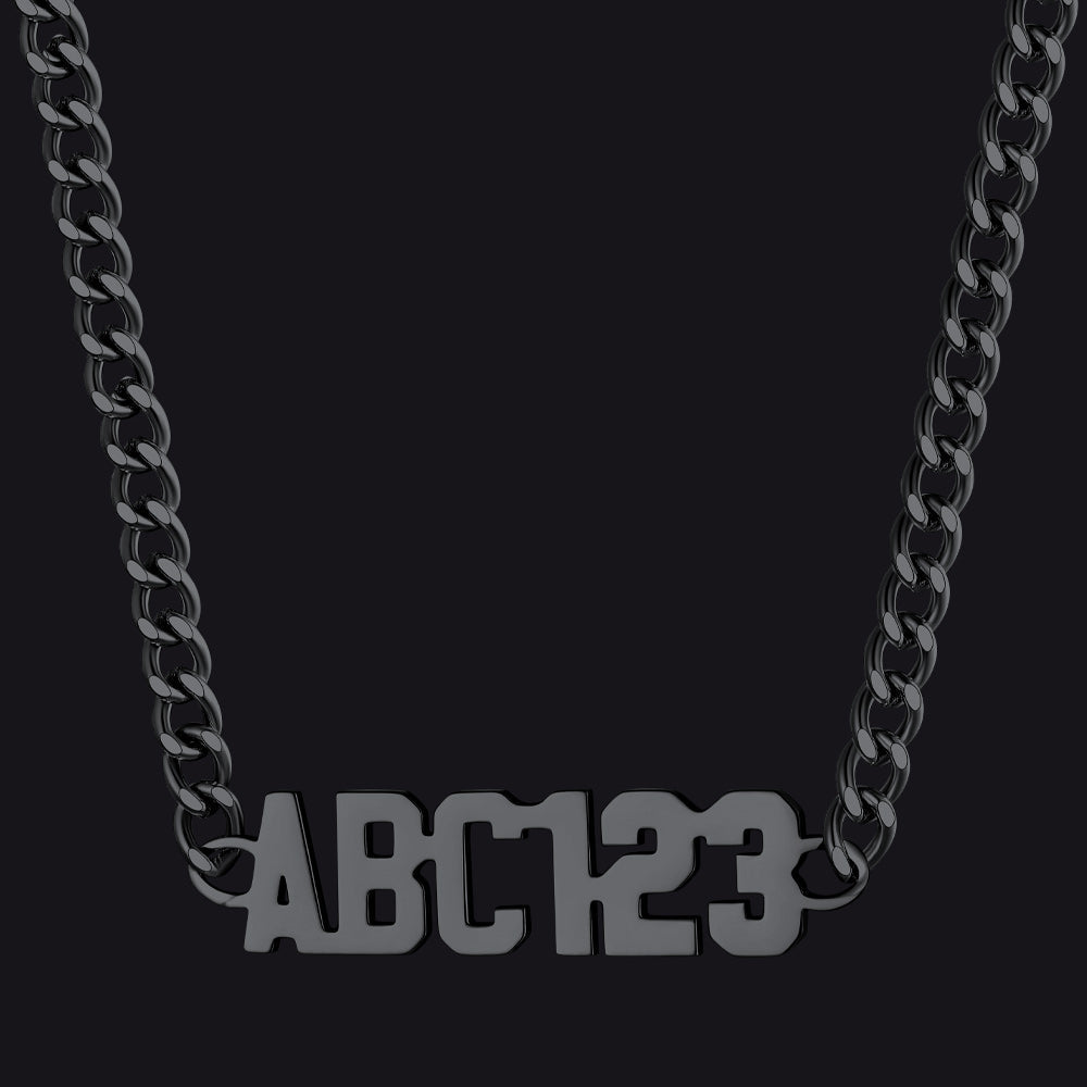 Customized Nameplate Cuban Chain Link Necklace Gift for