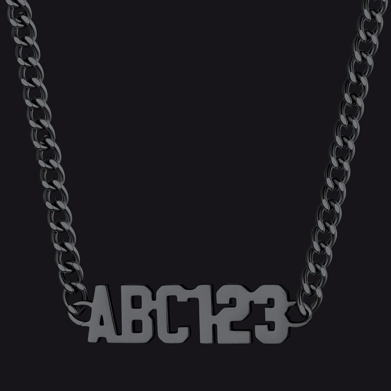 Customized Nameplate Cuban Chain Link Necklace Gift for