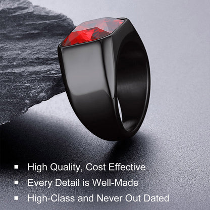 Engraved Cz Gemstone Band Ring for