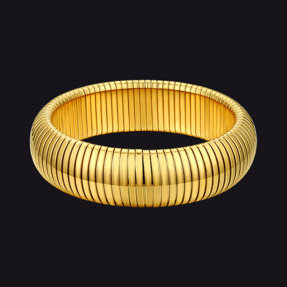 Stretch Chain Bangle Bracelet for , 10/16/20mm Width