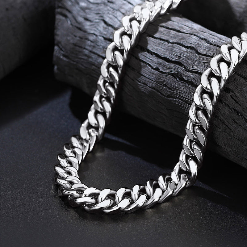 To My Man Miami Cuban Link Chain Necklace, Birthday or Anniversary Gift for Him