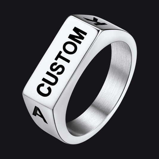 Customizable 7mm Minimalist Simple Band Ring for