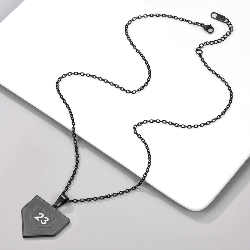 Custom Number Baseball Softball Necklace for