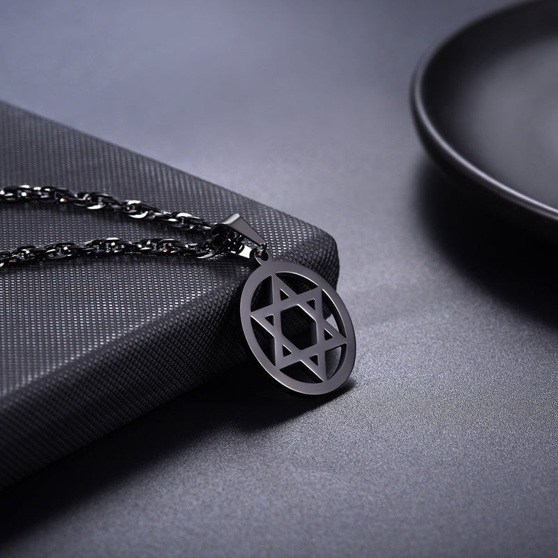 Jewish Star of David Pendant Necklace for