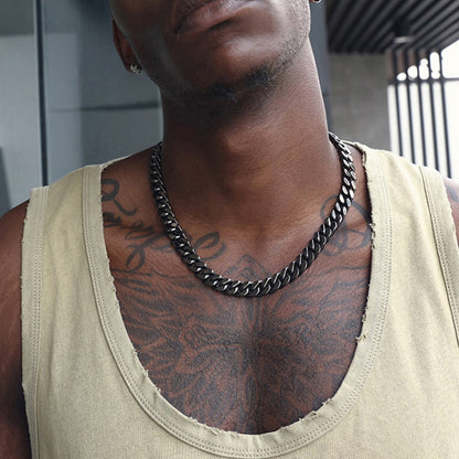 Miami Cuban Link Chain Necklace 5/7/9/12 Mm Chain for