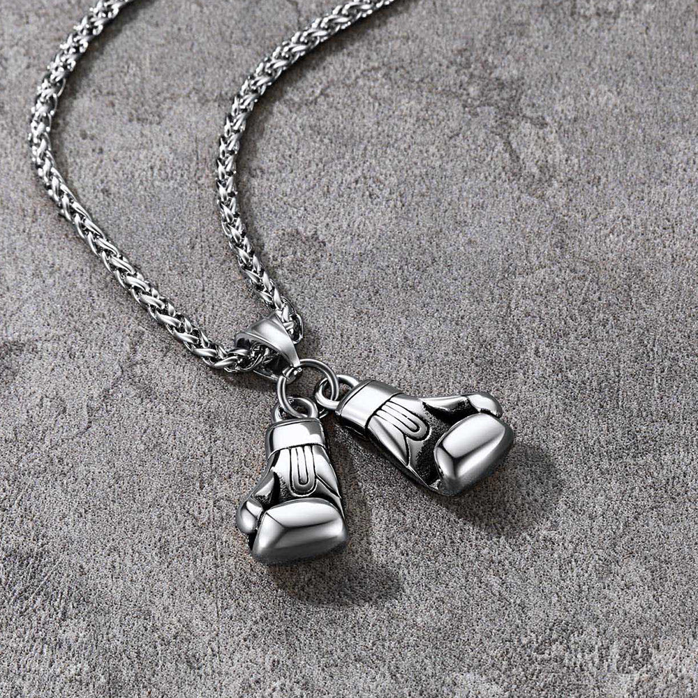 Boxing Gloves Pendant Necklace for