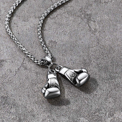 Boxing Gloves Pendant Necklace for