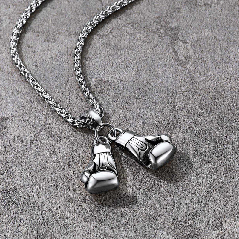 Boxing Gloves Pendant Necklace for