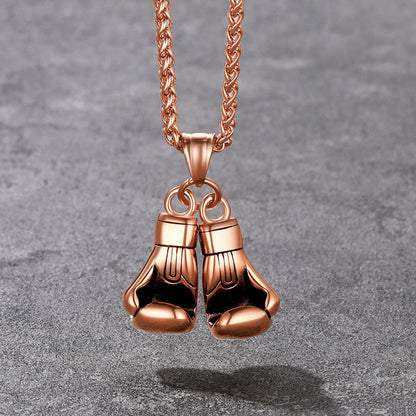 Boxing Gloves Pendant Necklace for
