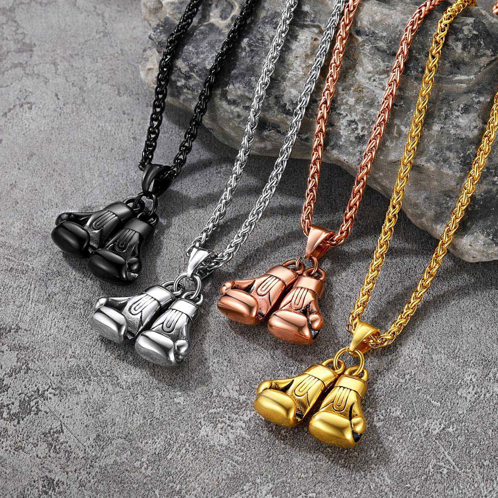 Boxing Gloves Pendant Necklace for