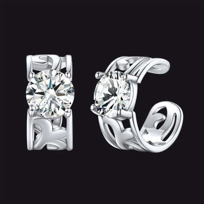 Sterling Silver Celtic Birthstone Ear Cuffs Earrings for