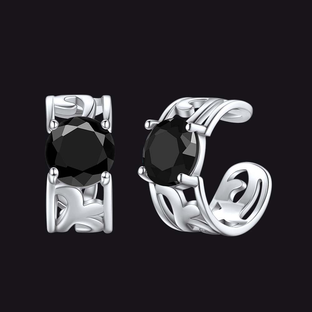 Norse Viking Runes Ear Cuff Earrings for in Sterling Silver