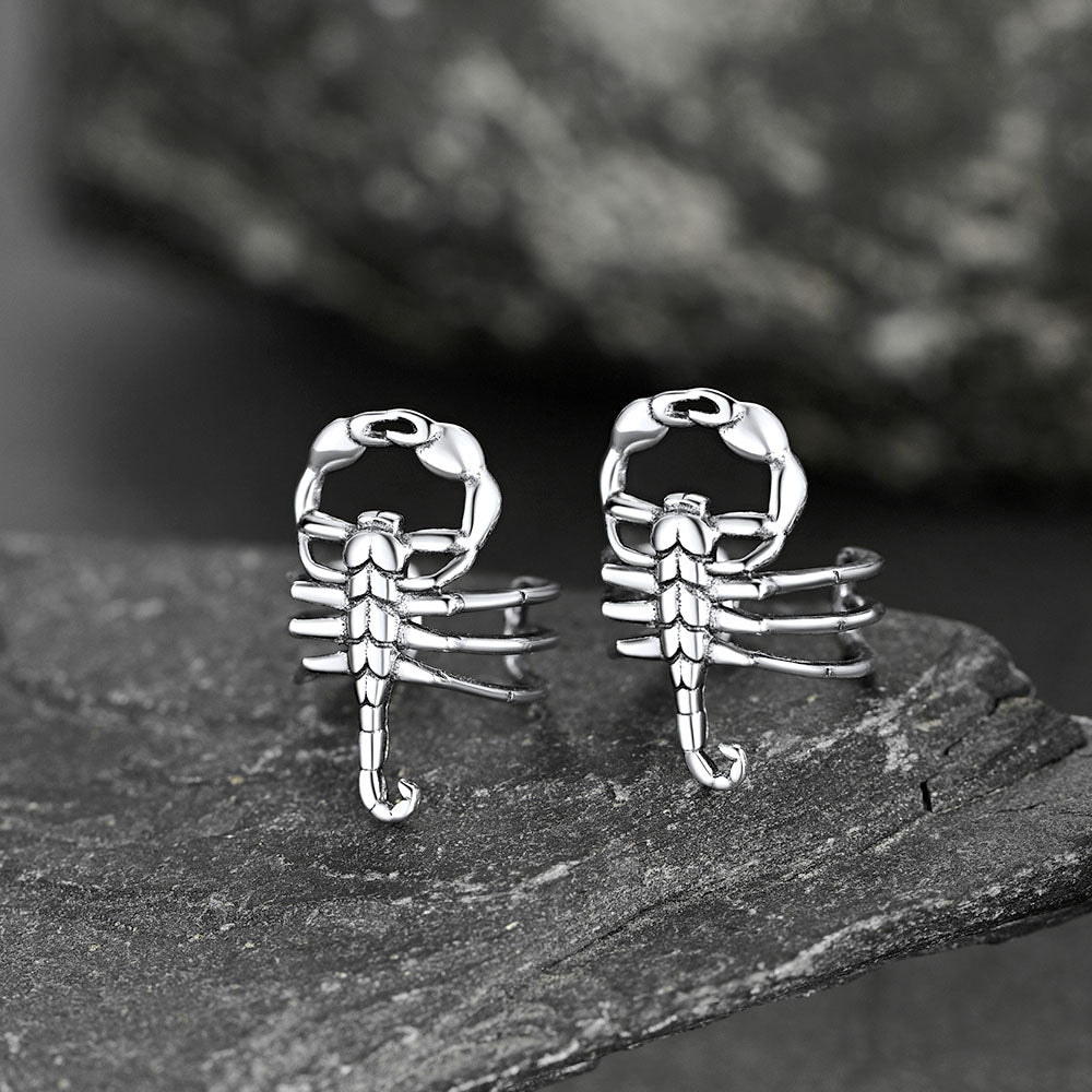 Sterling Silver Scorpion Ear Cuff for
