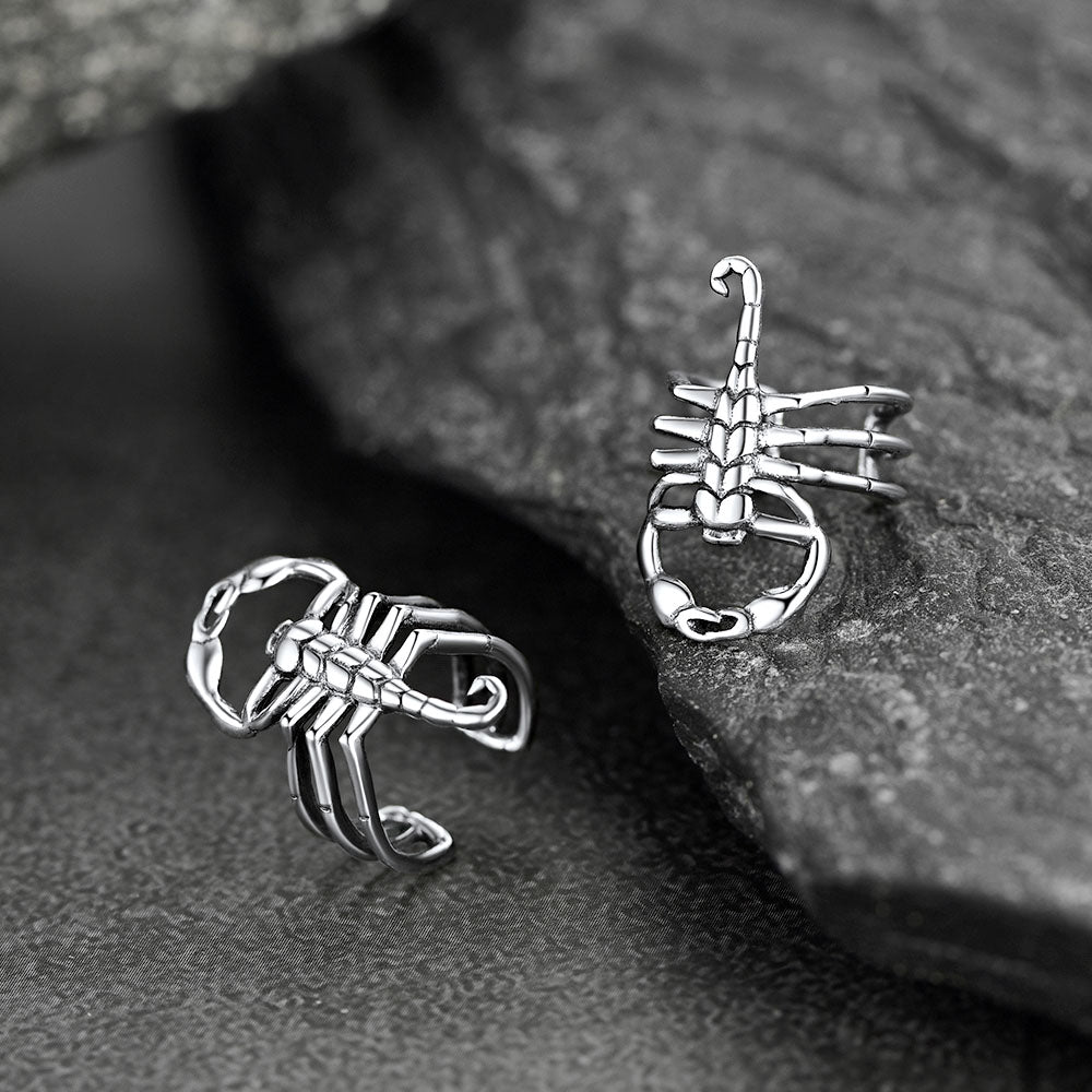 Sterling Silver Scorpion Ear Cuff for