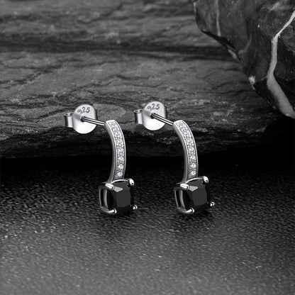Dainty Birthstone Stud Drop Earrings for in Sterling Silver