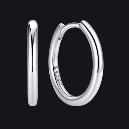 Sterling Silver Hoop Earrings for