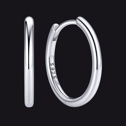 Sterling Silver Hoop Earrings for