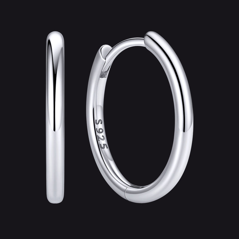 Sterling Silver Hoop Earrings for