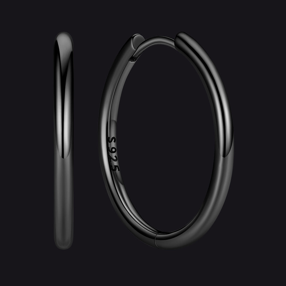 Sterling Silver Hoop Earrings for