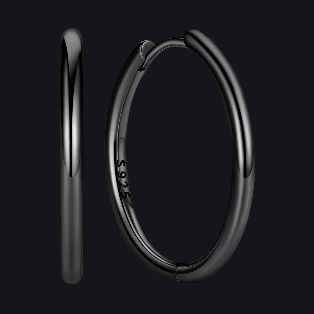 Sterling Silver Hoop Earrings for