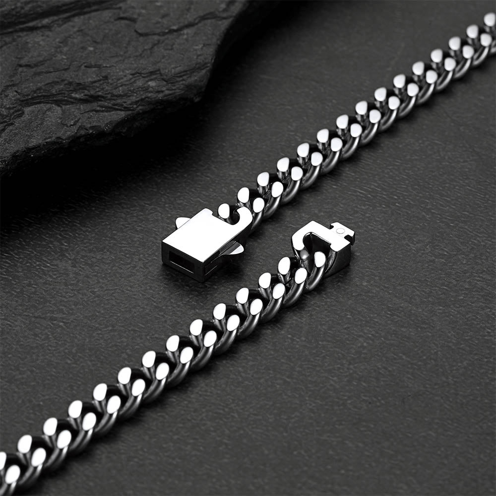 Customized Engraved Name Cuban Link Chain Necklace for , 7/9/12mm Width