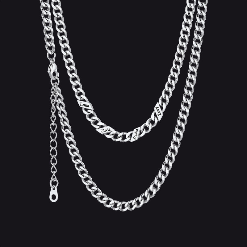 Custom Cuban Link Chains With Names Necklace for , 5/7/9mm Width