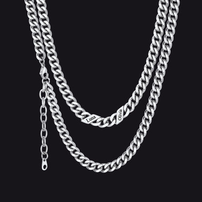 Custom Cuban Link Chains With Names Necklace for , 5/7/9mm Width