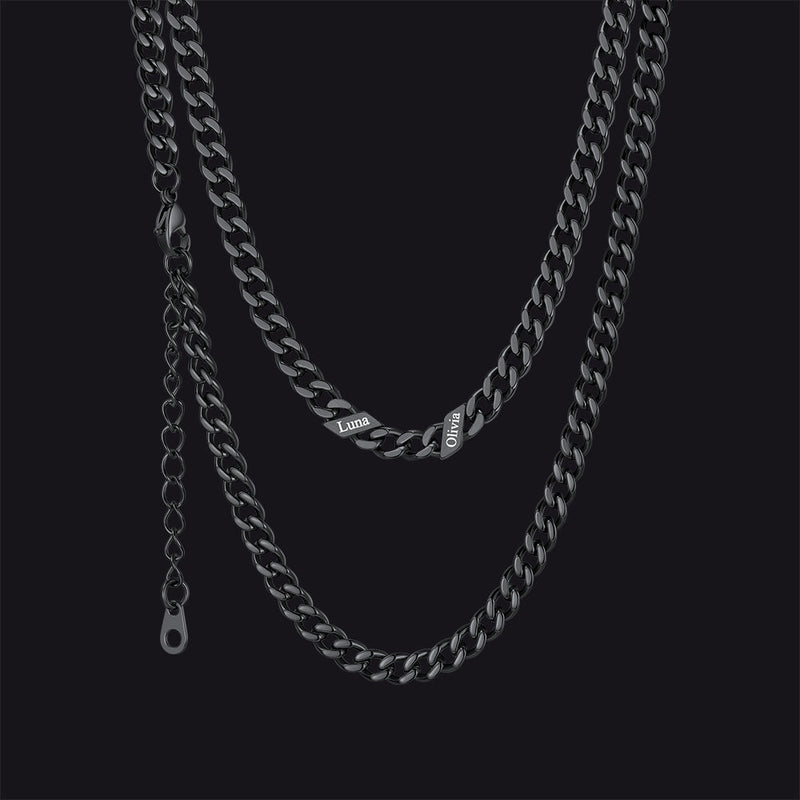 Custom Cuban Link Chains With Names Necklace for , 5/7/9mm Width