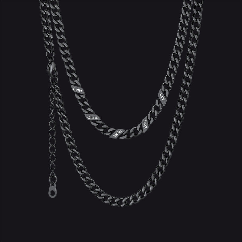 Custom Cuban Link Chains With Names Necklace for , 5/7/9mm Width
