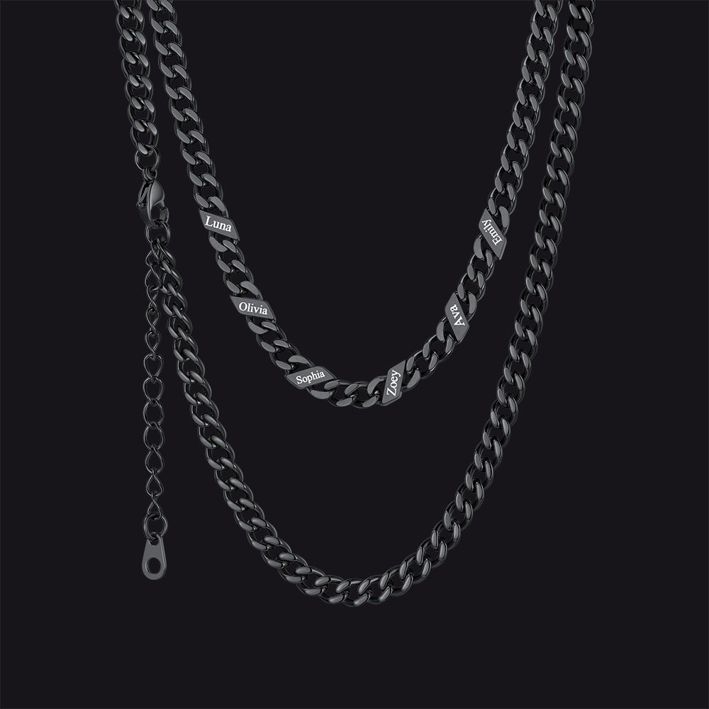 Custom Cuban Link Chains With Names Necklace for , 5/7/9mm Width