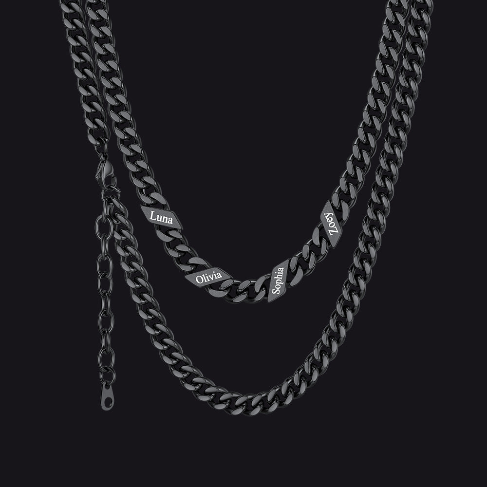 Custom Cuban Link Chains With Names Necklace for , 5/7/9mm Width